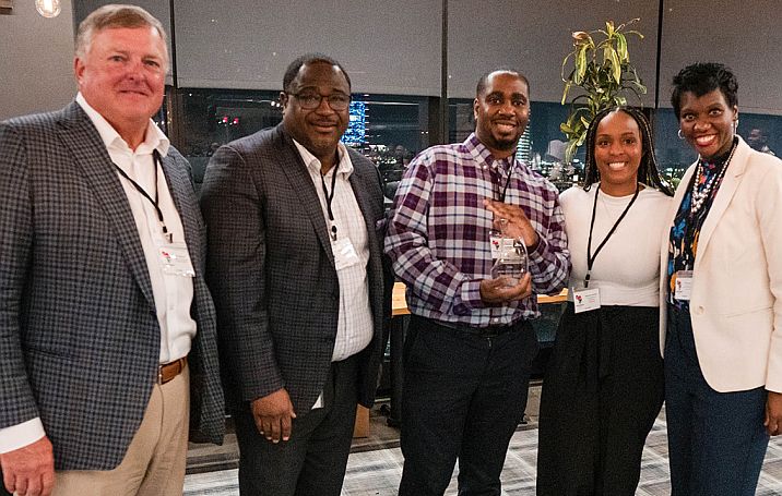 award winner with aramark leaders